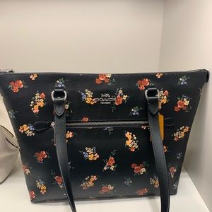 Coach tote with wildflower prints